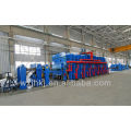 Conveyor belt vulcanizing machine production line